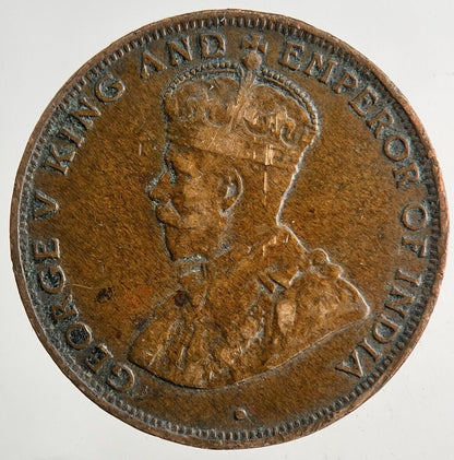 1934 George V Hong Kong 1 Cent Coin | Fine Collectable Grade | a9174