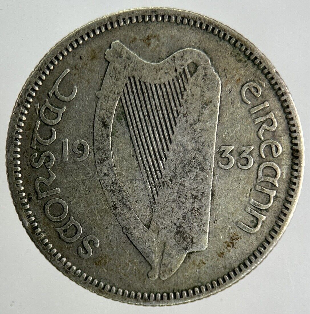 1933 Irish Shilling Silver Coin | Collectable Grade