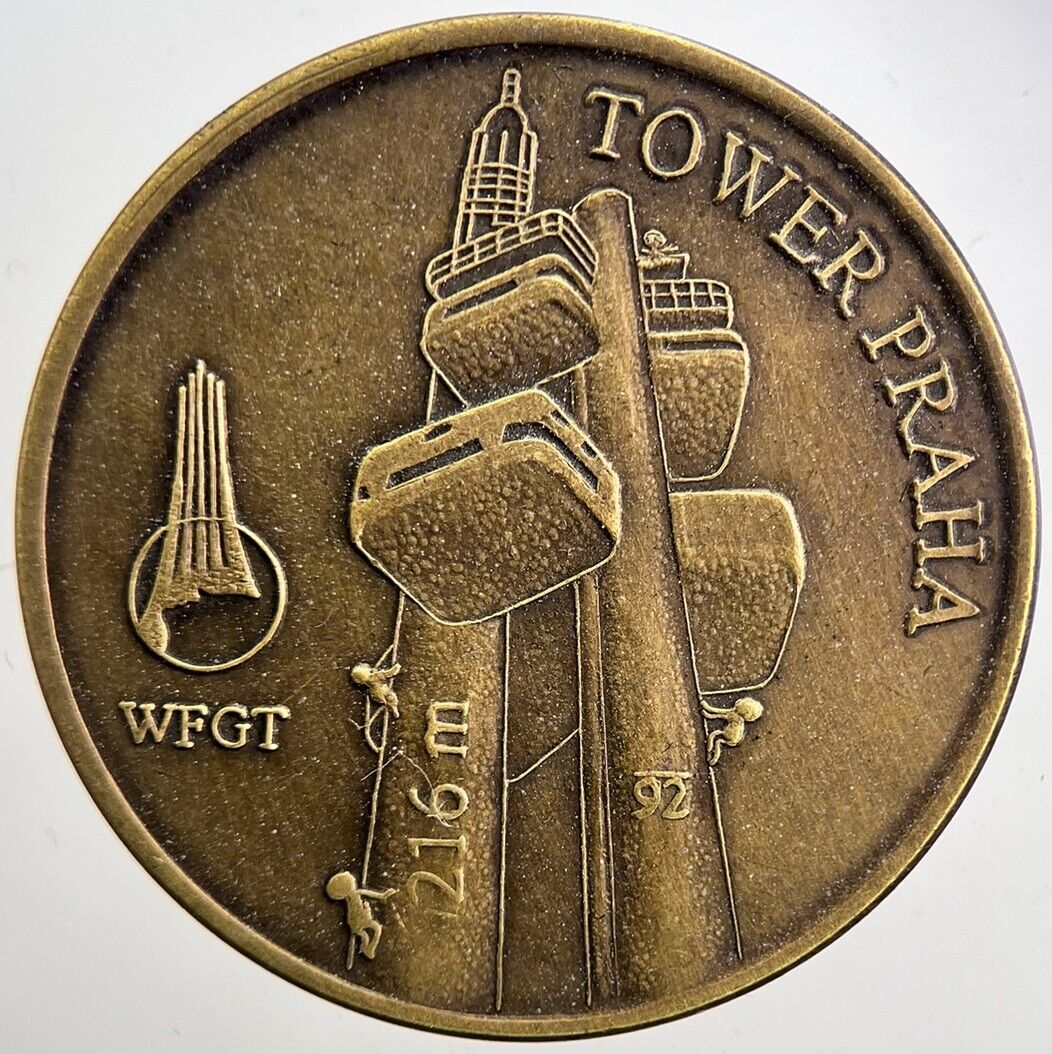 Czech Republic Prague Tower Praha Token Coin | Fine Collectable Grade