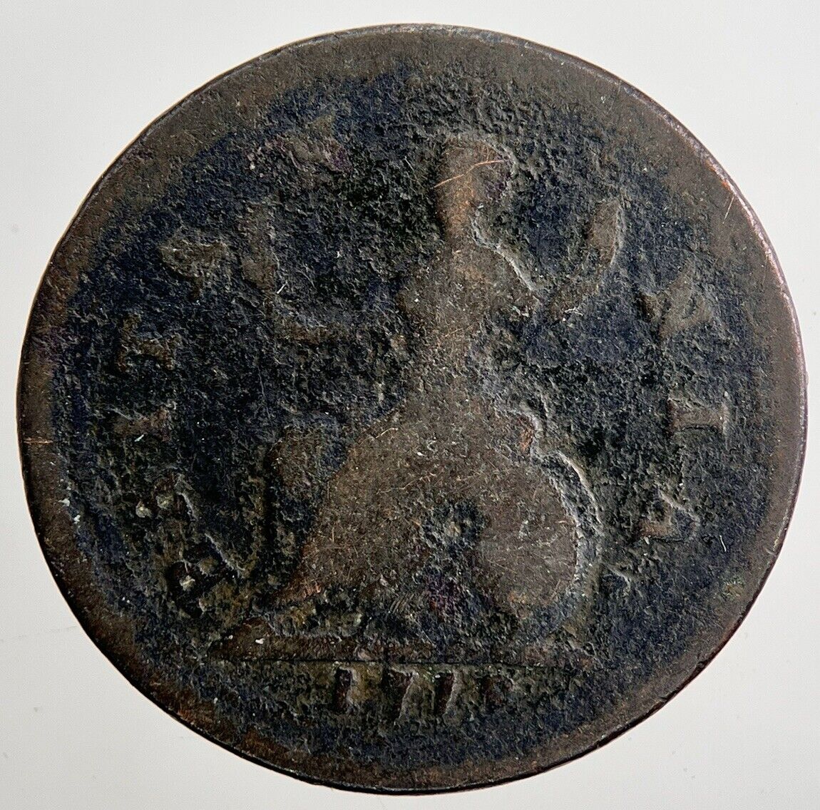 1719 George 1st I Farthing Coin | Collectable Grade