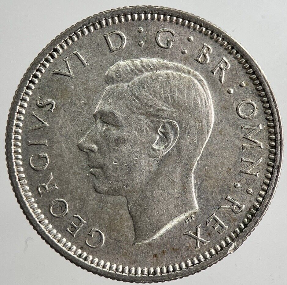 1939 George VI British Sixpence Silver Coin | Very Fine Grade | a8335