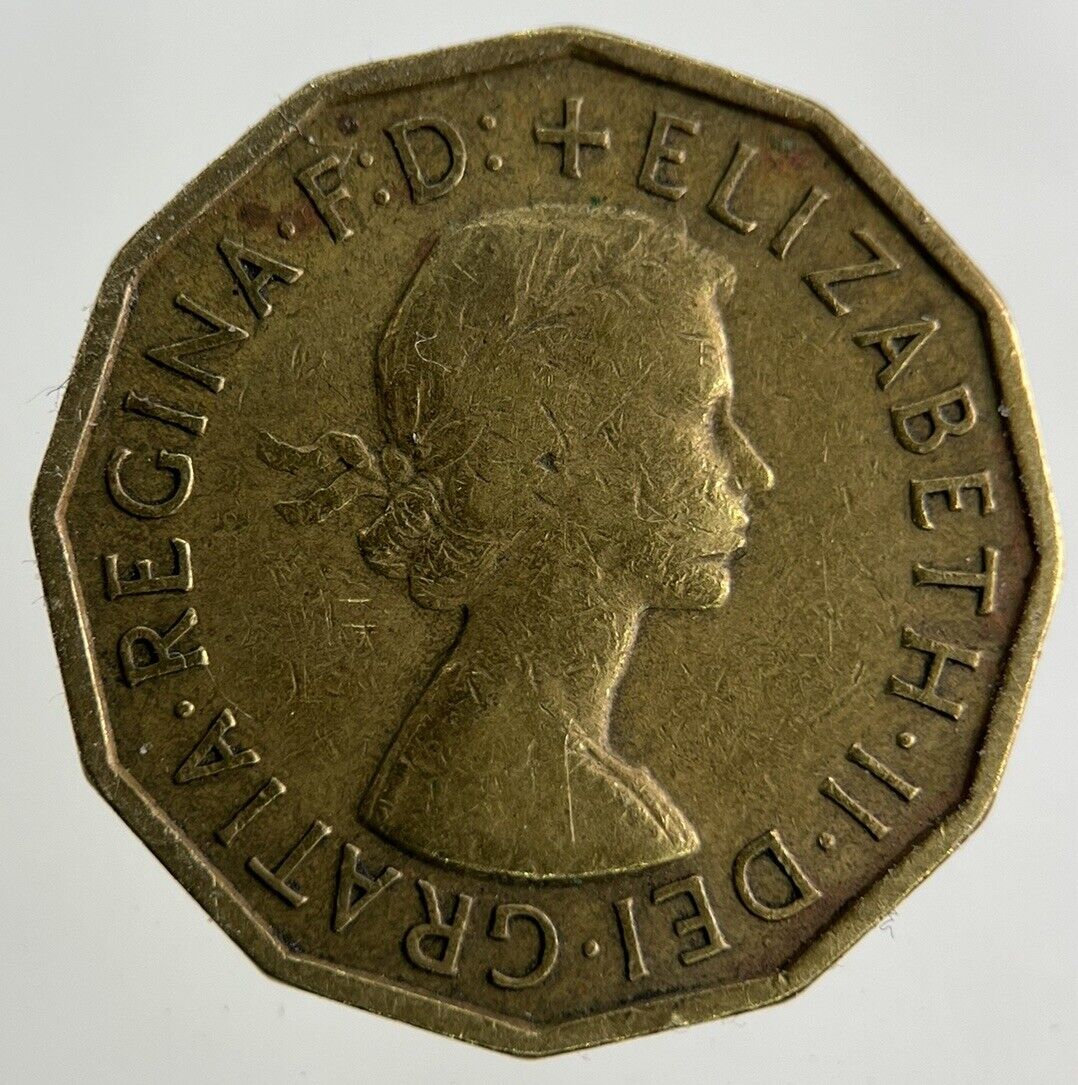 1959 Elizabeth II 2nd Brass Threepence Coin | Fine Collectable Grade