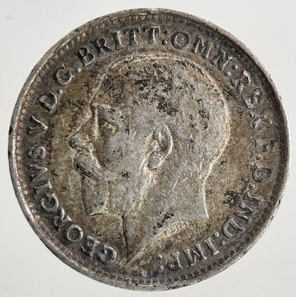 1918 George V Threepence Silver Coin | Fine Collectable Grade | a6932