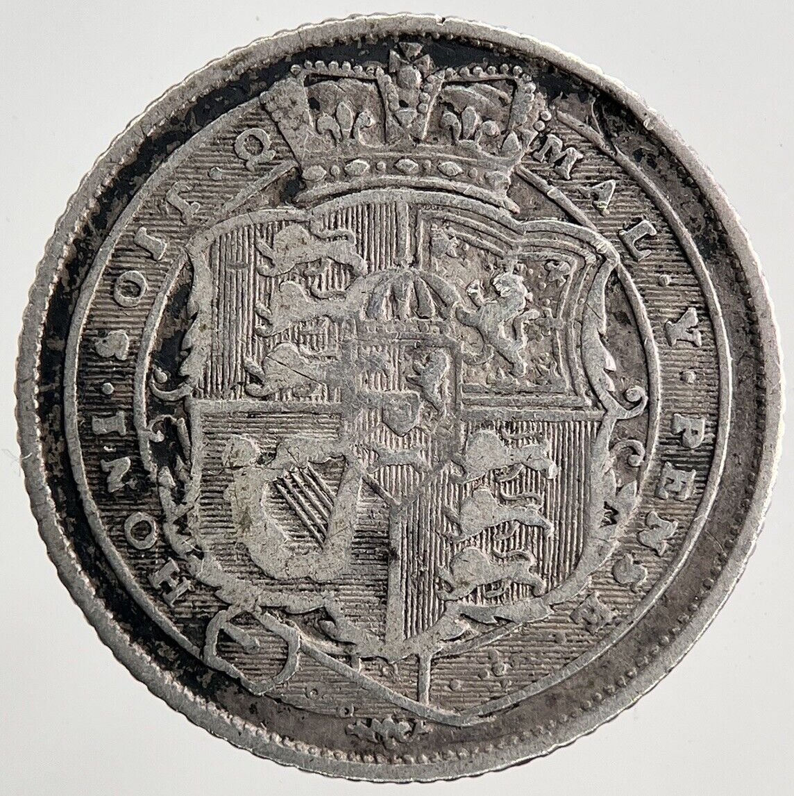 1818 George III 3rd Sixpence Silver Coin | Fine Collectable Grade | a6767