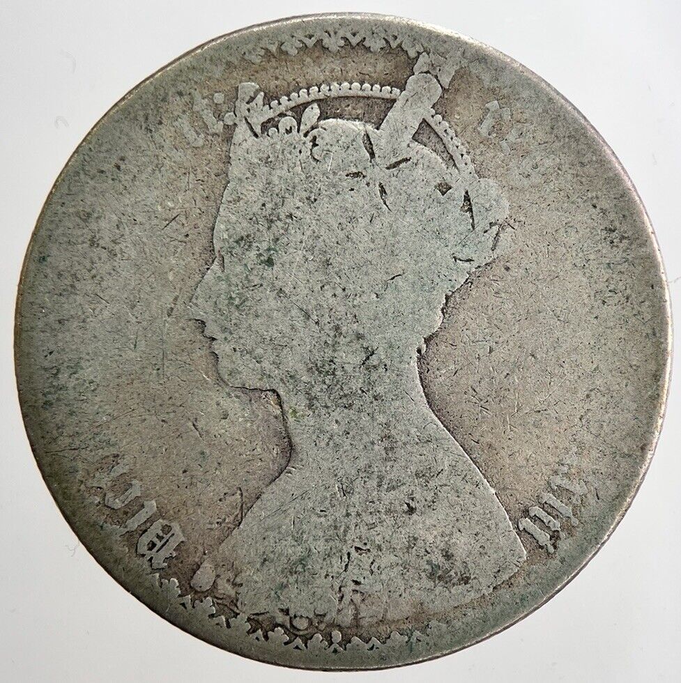 Victoria Gothic Florin Silver Coin | Fair Grade
