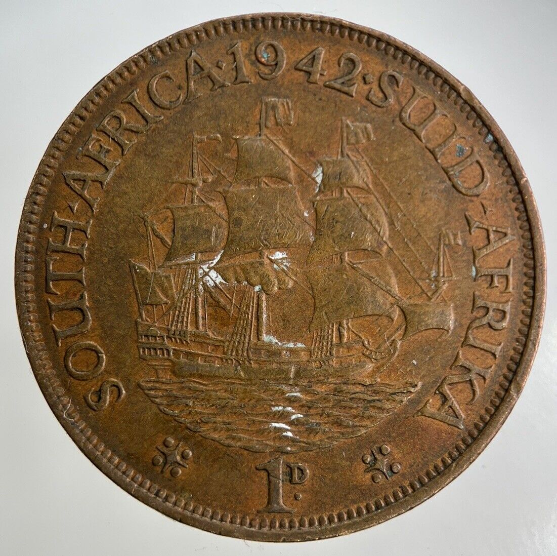 1942 South Africa One Penny Coin | Fine Collectable Grade