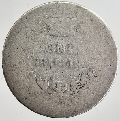British Victoria Shilling Silver Coin | Fair Grade | a8646