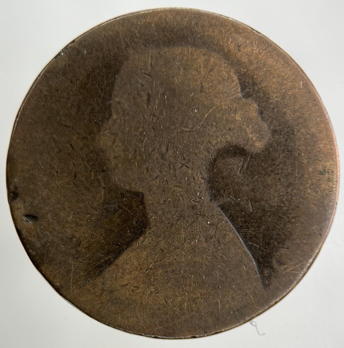 British Victoria Half-Penny Coin | Worn Grade