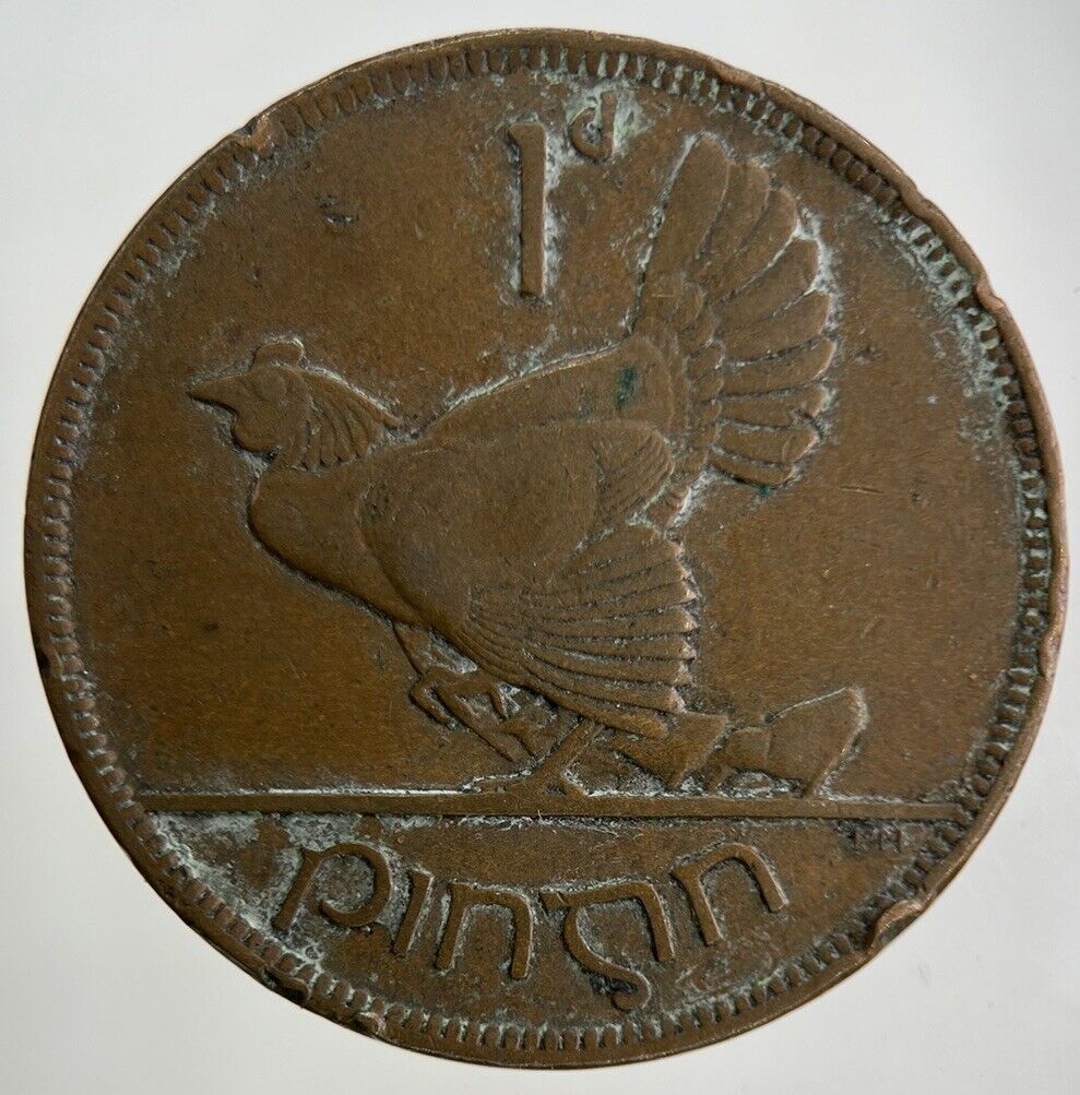 1928 Irish One Penny Coin | Fine Collectable Grade