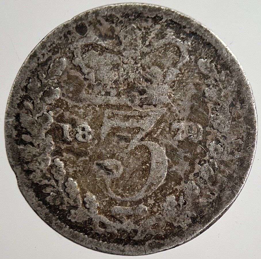 1879 Victoria Threepence Silver Coin | Collectable Grade | a8813