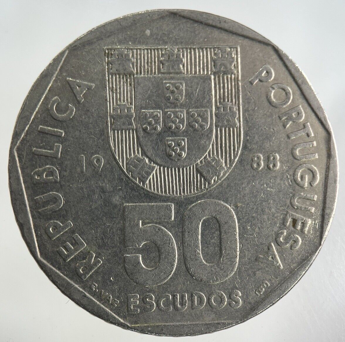 1988 Portugal 50 Escudos Coin | Fine Collectable Grade