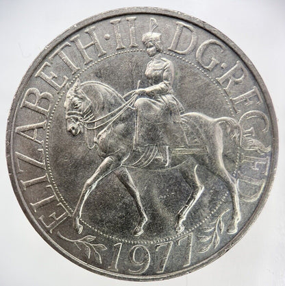 1977 Elizabeth II 2nd Jubilee Crown British Coin | Very High Grade | a2342