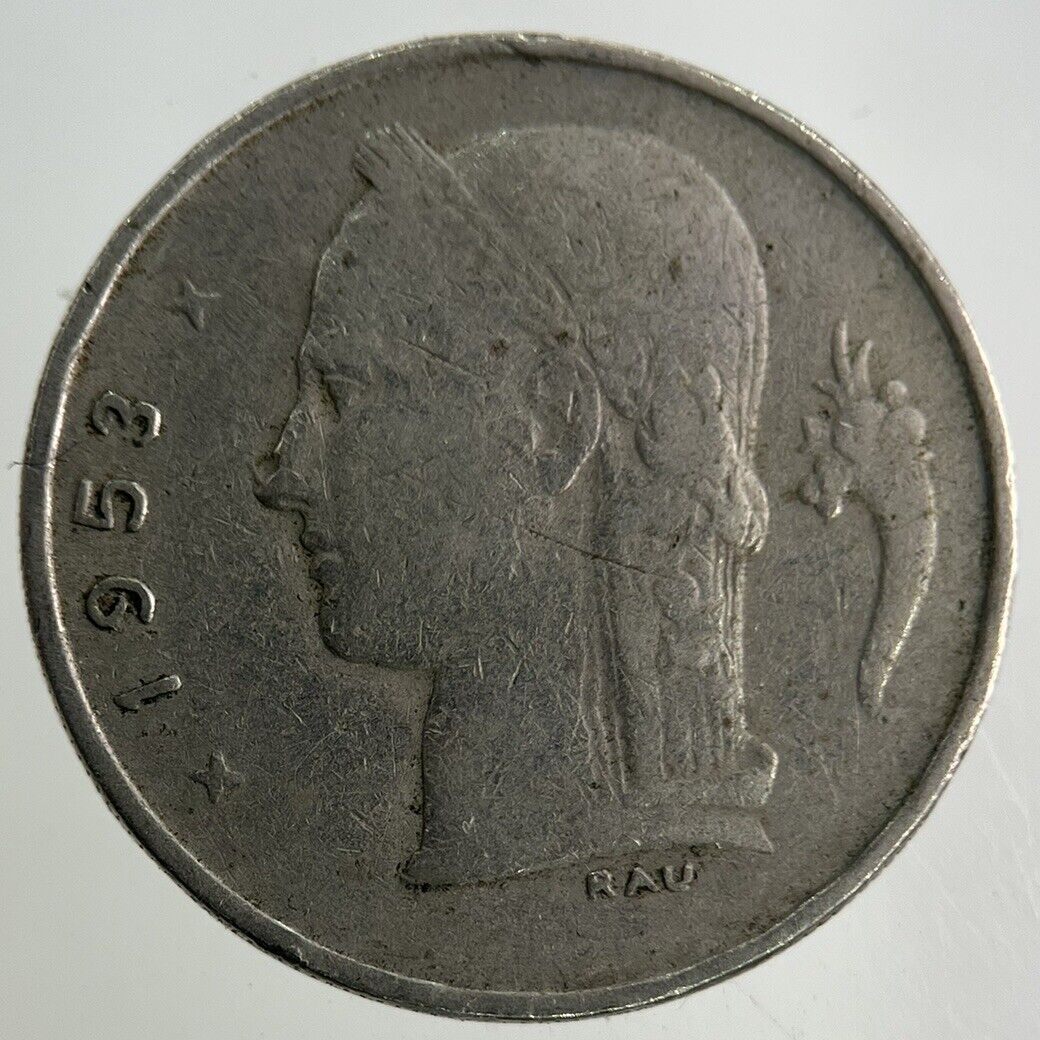 1953 Belgium 1 Franc Coin | Fine Collectable Grade