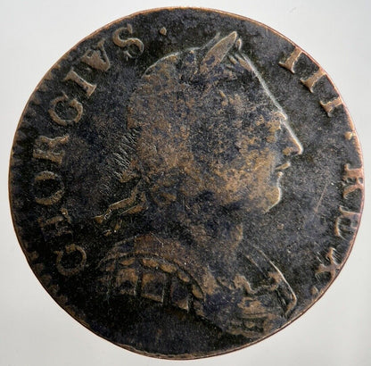 1775 George III 3rd Half-Penny Coin | Fine Collectable Grade | a2256