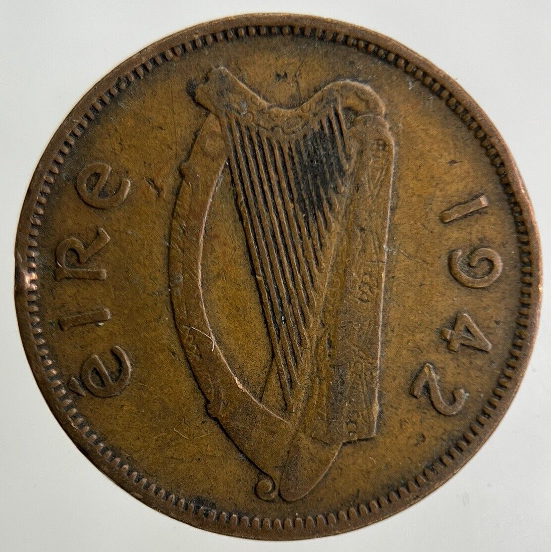 1942 Irish Half-Penny Coin | Collectable Grade