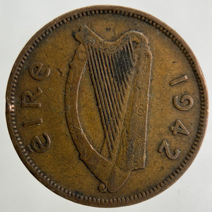 1942 Irish Half-Penny Coin | Collectable Grade