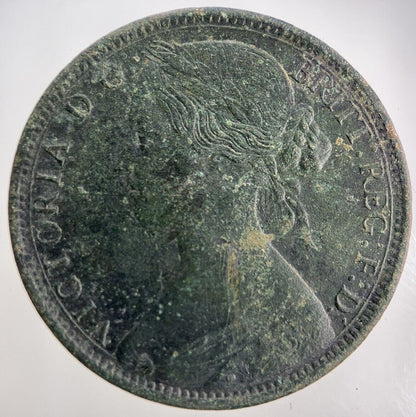 1862 Victoria One Penny Coin | Fine Collectable Grade