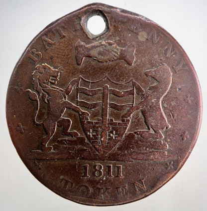 1811 Bath Whitchurch And Dore Penny Token | Collectable Grade | a9516