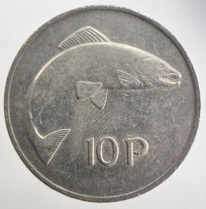 1980 Irish 10p 10 Ten-Pence Coin | Very High Grade