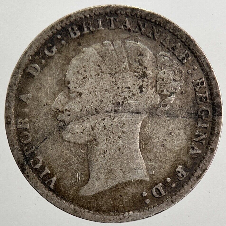 1886 Victoria Threepence Silver Coin | Fine Collectable Grade