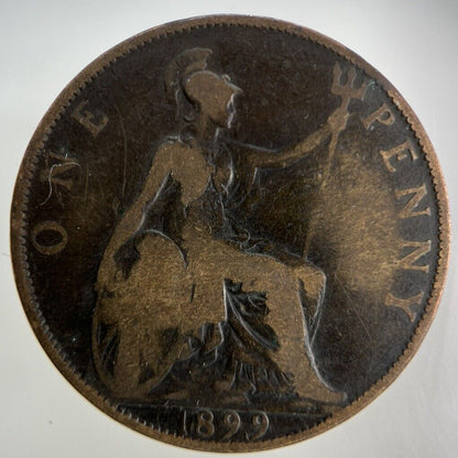 1899 Victoria One Penny Coin | Collectable Grade