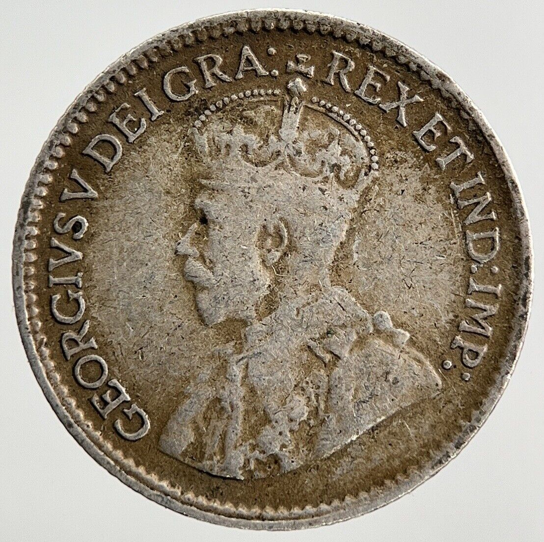 1919 Canada 5 Cents Silver Coin | Fine Collectable Grade