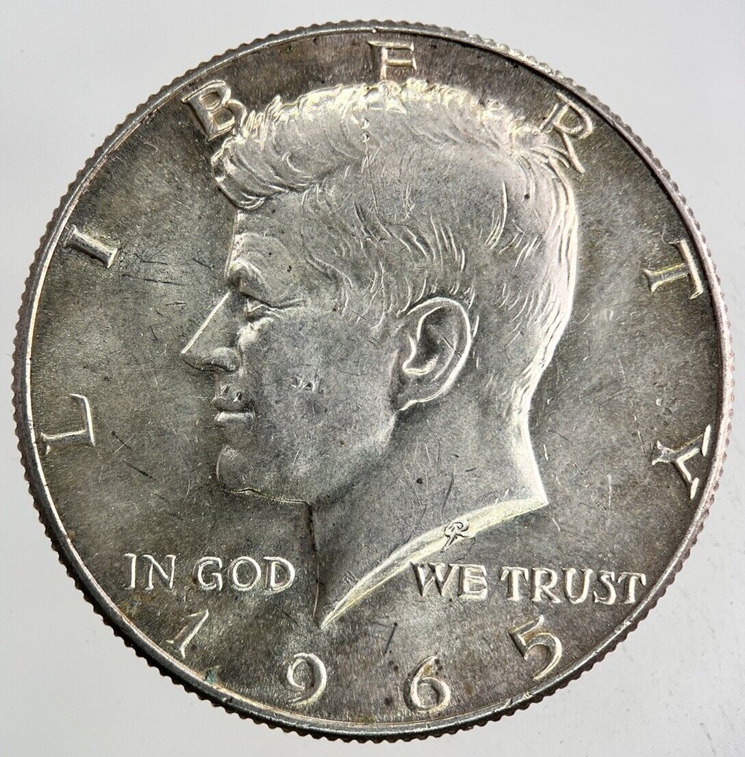 1965 US USA Kennedy Half Dollar Silver Coin | Very High Grade
