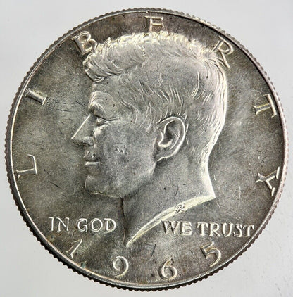 1965 US USA Kennedy Half Dollar Silver Coin | Very High Grade