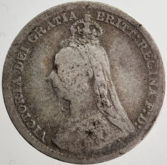 1890 Victoria Threepence Silver Coin | Collectable Grade | a8678