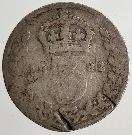 1892 Victoria Threepence Silver Coin | Collectable Grade | a6942