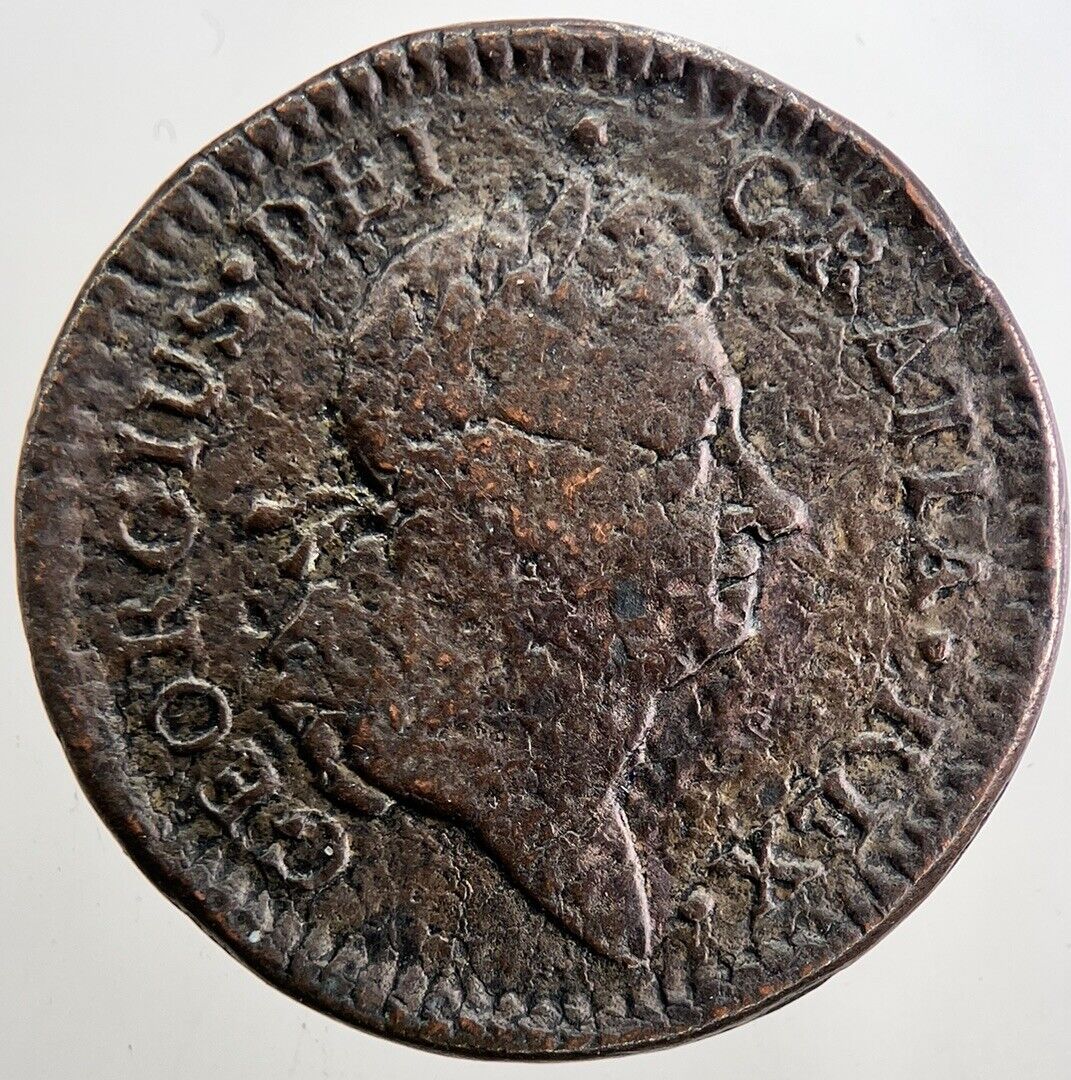 1723 George I 1st Irish Hibernia Half-Penny Coin | Collectable Grade