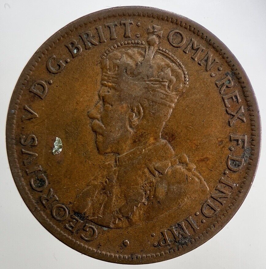 1921 Australia One Half Penny Coin | Fine Collectable Grade