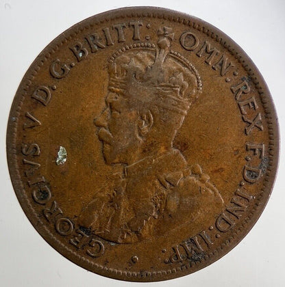 1921 Australia One Half Penny Coin | Fine Collectable Grade