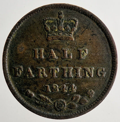 1844 Victoria Half Farthing Coin | Fine Collectable Grade | a9658