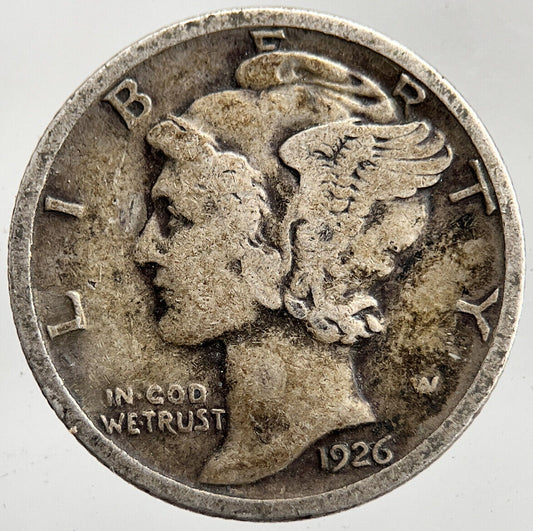 1926 US USA Mercury Dime Silver Coin | Collectable Grade