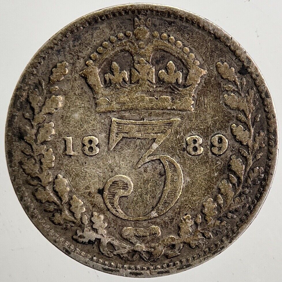 1889 Victoria Threepence Silver Coin | Collectable Grade