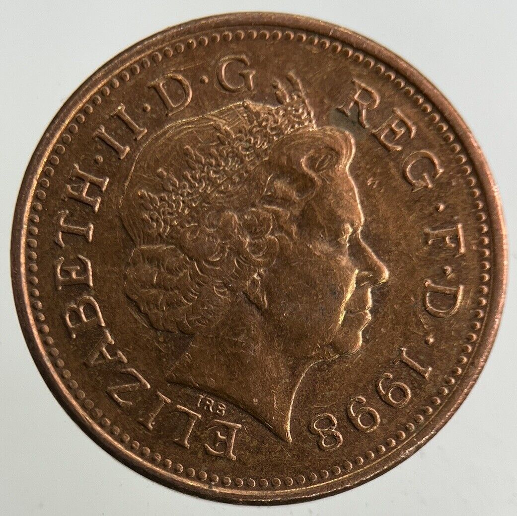1998 Elizabeth II 2nd 1p One-Pence Coin | Very High Grade