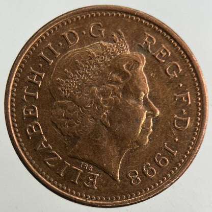 1998 Elizabeth II 2nd 1p One-Pence Coin | Very High Grade