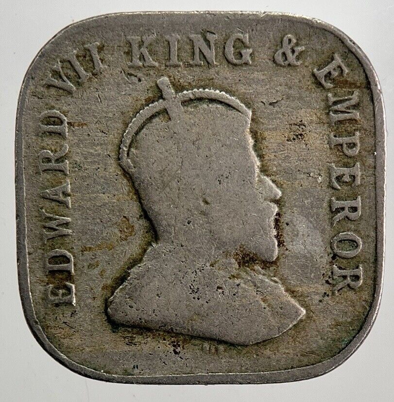 1909 Ceylon 5 Cents Sri Lanka Coin | Collectable Grade