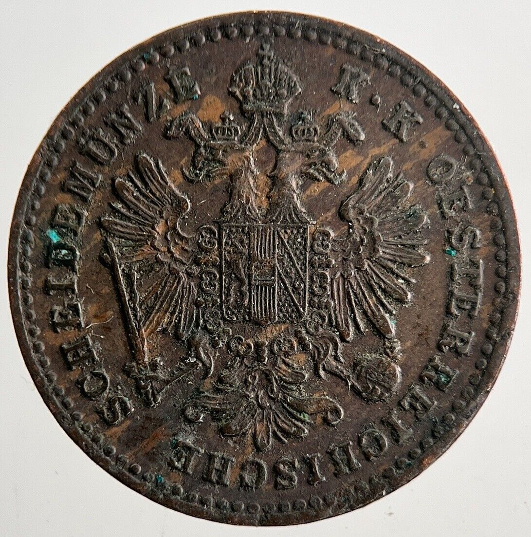 1881 Austria 1 One Kreuzer Coin | Very High Grade | a9521