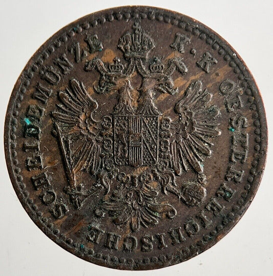 1881 Austria 1 One Kreuzer Coin | Very High Grade | a9521
