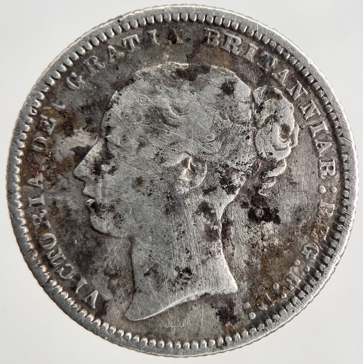 1873 Victoria Shilling Silver Coin | Fine Collectable Grade | a6937