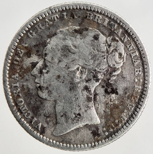 1873 Victoria Shilling Silver Coin | Fine Collectable Grade | a6937