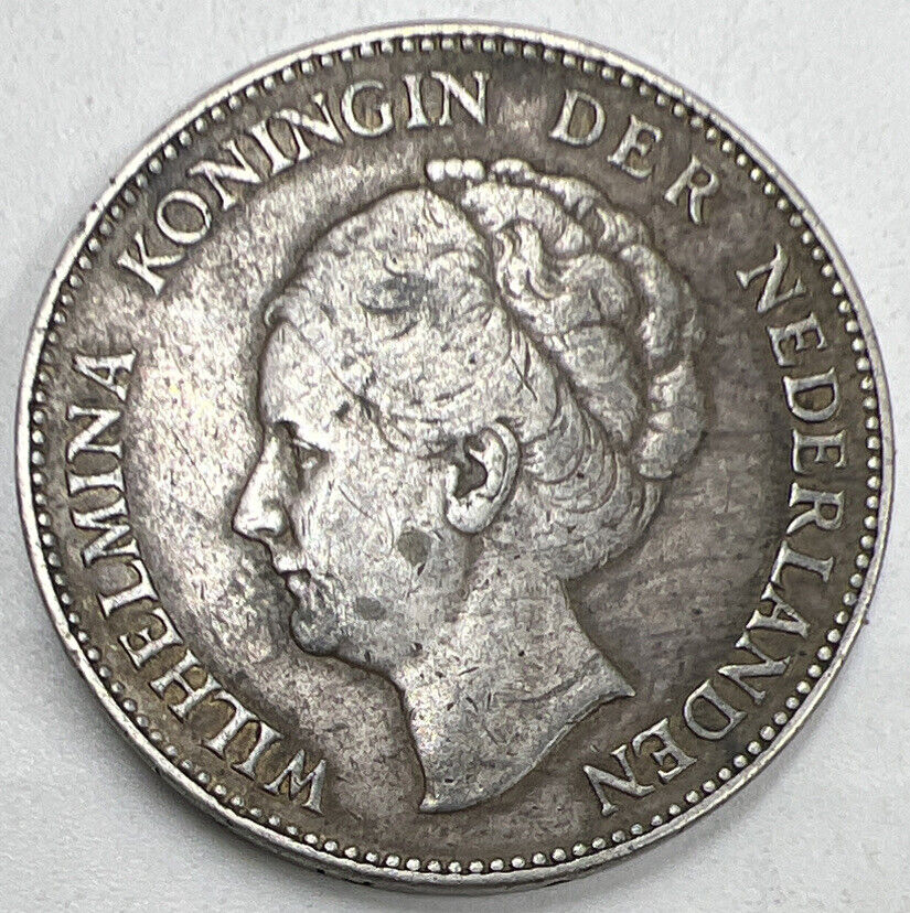 1938 One Gulden | Netherlands Silver Coin | Collectable Grade | a990