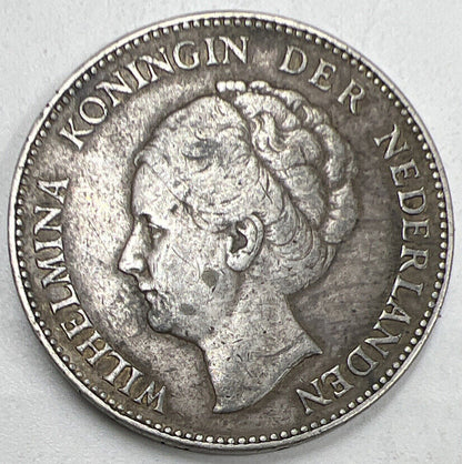 1938 One Gulden | Netherlands Silver Coin | Collectable Grade | a990