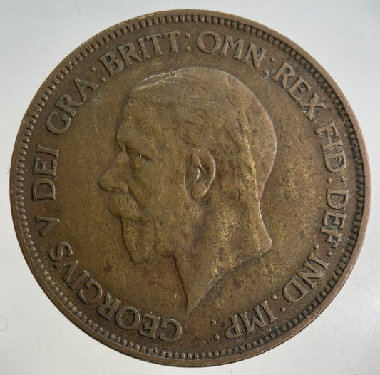 1928 George V One Penny Coin | Collectable Grade