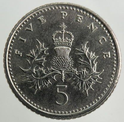 1990 Elizabeth II 2nd 5p Five-Pence Coin | Fine Collectable Grade