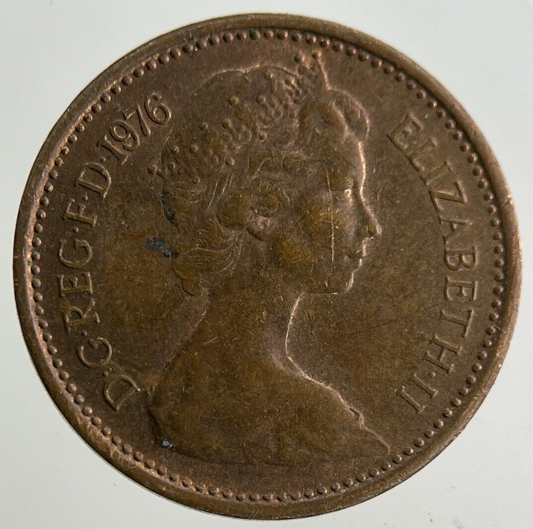 1976 Elizabeth II 2nd New 1/2 Half-Penny Coin | Fine Collectable Grade