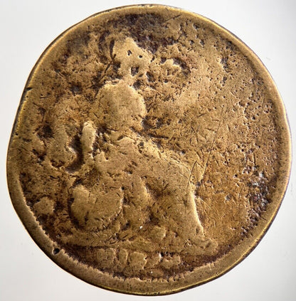 1826 George IV Penny Coin | Worn Grade