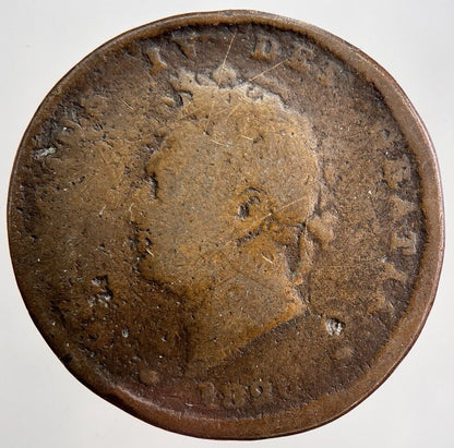 1826 George IV Penny Coin | Worn Grade | a2442